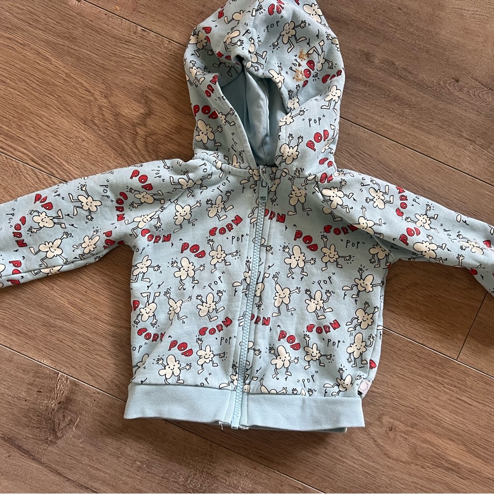 Kids Blue Graphic Hoodie
